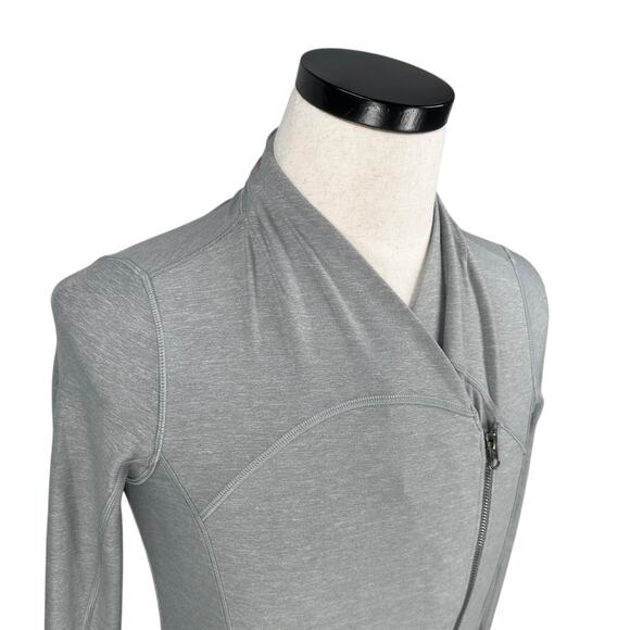 Lululemon Precision Jacket Women’s 6 Heathered Battleship Gray Four-way Stretch - Picture 2 of 9